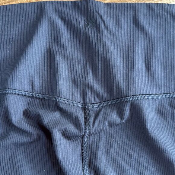 All in motion Black Ribbed Everyday High Rise Leggings 7/8 Size XXL - Picture 6 of 6